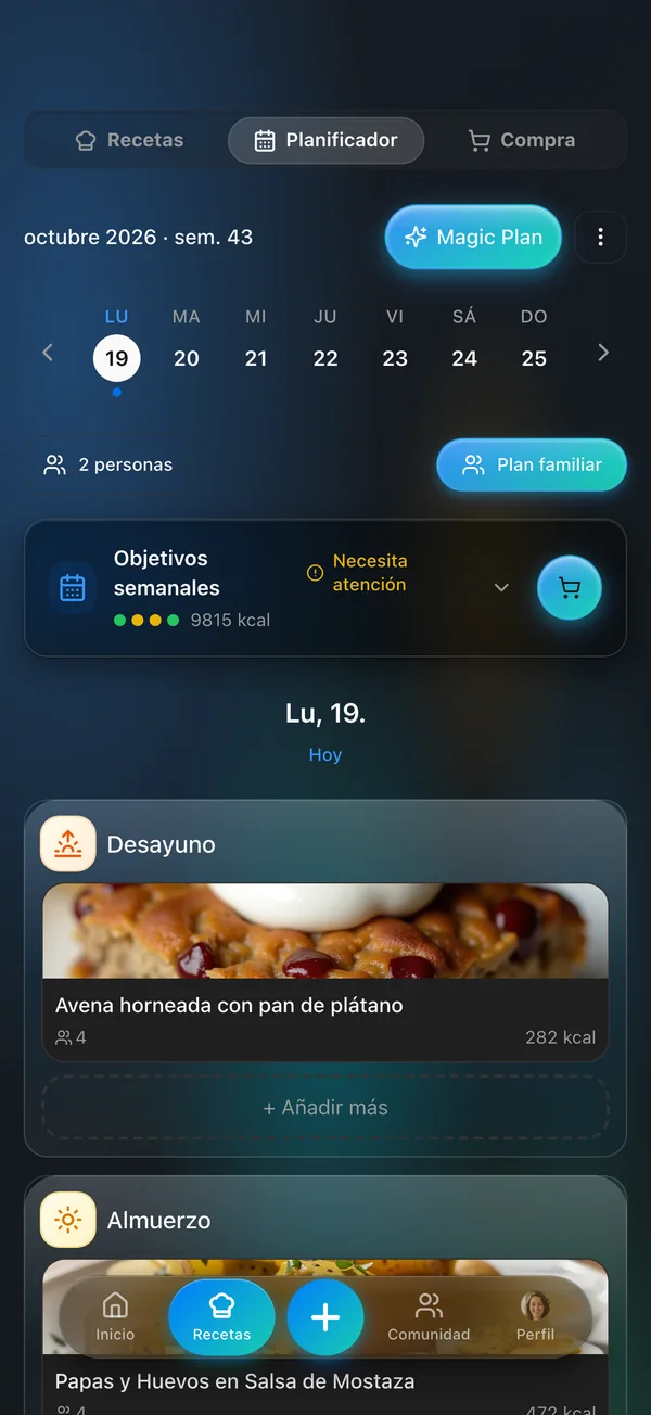 Tu semana, perfectamente planificada
